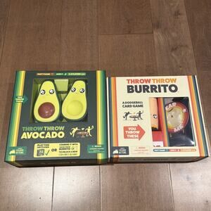 Throw Throw Burrito Avocado Card Game With Box Lot Of 2